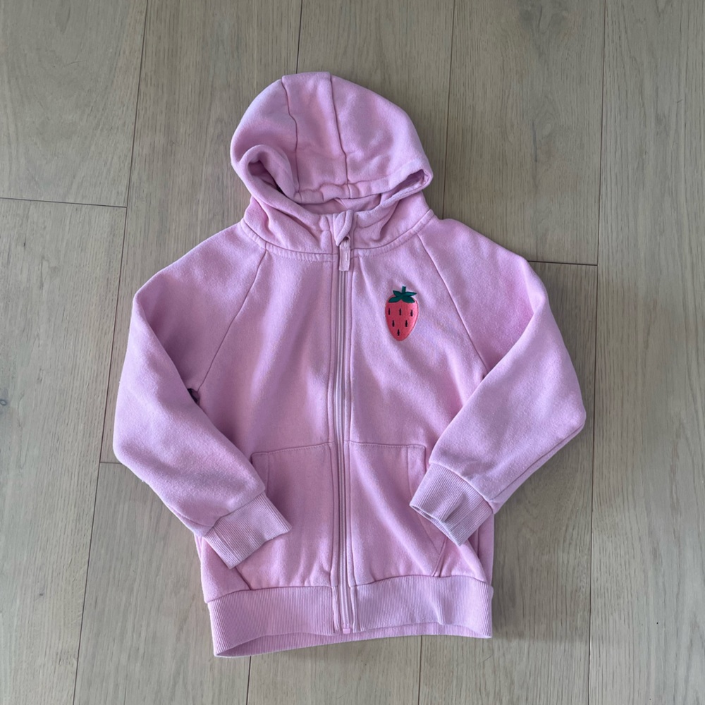 Pink zip up hoodie    Size: 5